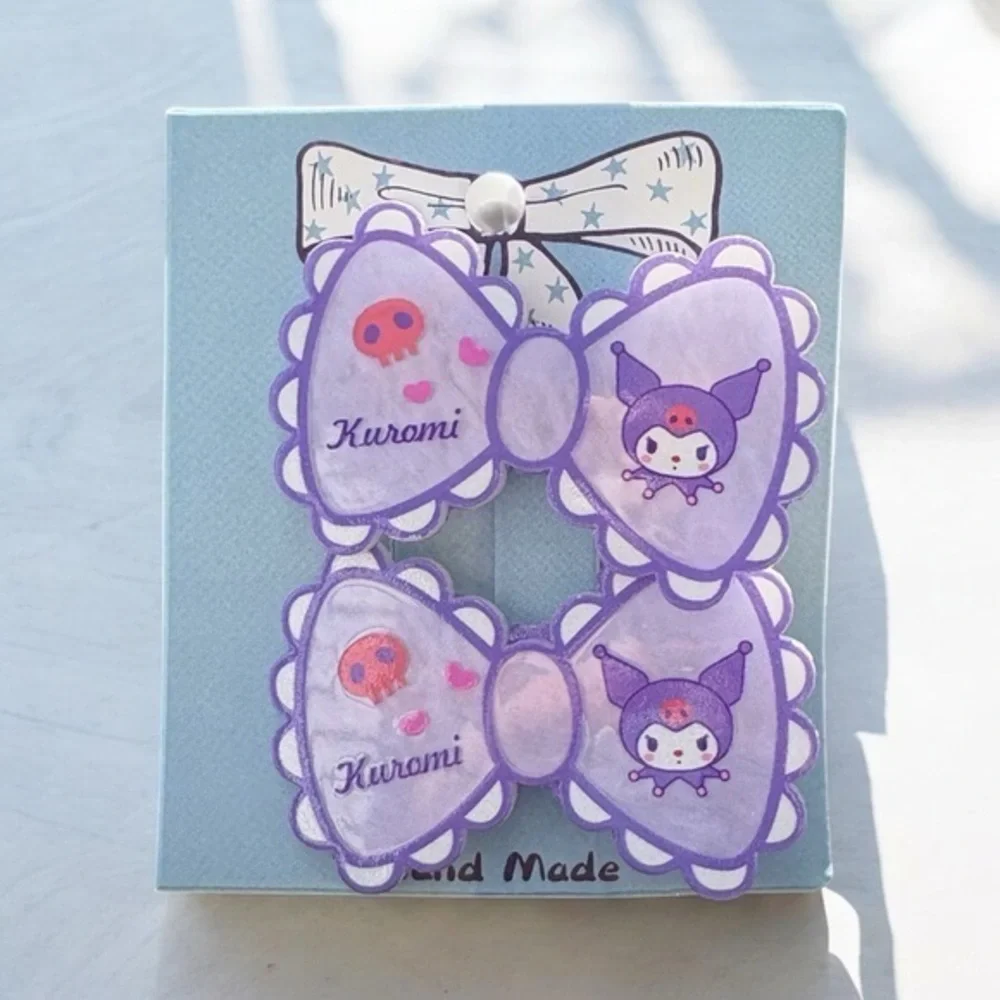 3/$25 Sanrio Kuromi Purple Girl's Hair Bows